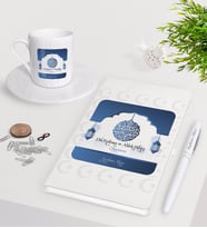 BK Gift Kişiye Özel Din Kültürü Ve Ahlak Bilgisi Öğretmeni Beyaz Defter Kalem Türk Kahvesi Fincanı Seti-3 (Model 1)