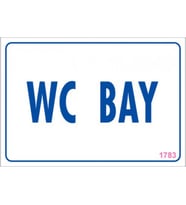 SÖNSAN UYARI LEVHALARI "WC BAY" PVC 17,5*25
