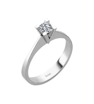 Sirius D Renk 0,30 Karat Pırlanta Tektaş Yüzük 0724R0065