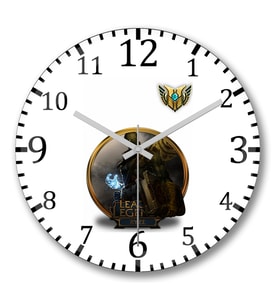 Ryze LoL League Of Legends Duvar Saati Bombeli Gercek Cam