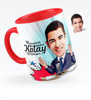 BK Gift Kişiye Özel Bay Sunucu Karikatürlü Kırmızı Kupa Bardak  1