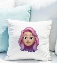 Emoji Kız Stiker Yastığı