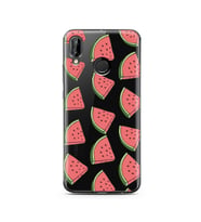 Karpuz Tasarımlı Süper Şeffaf Silikon Telefon Kılıfı Huawei P20 Lite  