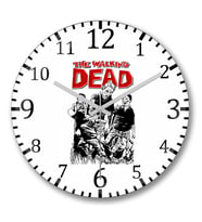 The Walking Dead Duvar Saati Bombeli Gercek Cam