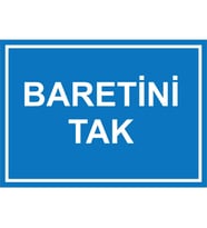 MIGNATIS - Baretini Tak Levhası - Sac Malzeme 25x35cm