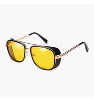 Tony Stark Iron Man Matsuda UV 400 Gece GörüşGözlüğü İtaly Design Sarı
