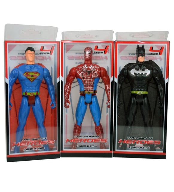 Süper Kahramanlar Oyuncak Spider Man Batman Süpermen