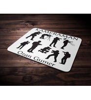 Kişiye Özel Kameraman Tasarımlı Mouse Pad (Renksiz)