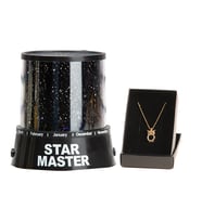 Star Master  Gece Lambası Projeksiyonlu Ve Baykuş  Kolye (Siyah)