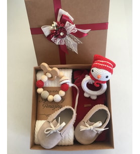 Hoşgeldin Bebek, Unisex, Yenidoğan  Bebek,  Kadife Tulum Hediye Seti