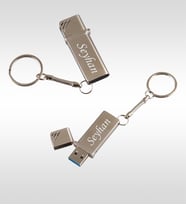 BK Gift Kişiye Özel F-155-16 Krom USB 3.0 Metal USB Bellek 16 GB