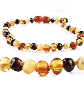 Pigado Jewelry Gerçek Damla Kehribar Bebek Diş Kolyesi (Standart)