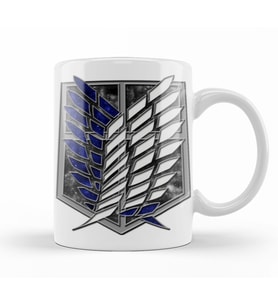 Attack on Titan  The Survey Corps Logo Kupa Bardak Porselen