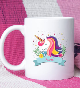 Unicorn Tasarımlı İsme Özel Unicorn Kupa Bardak