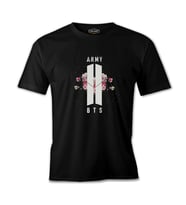BTS - Logo Hit Siyah Erkek Tshirt