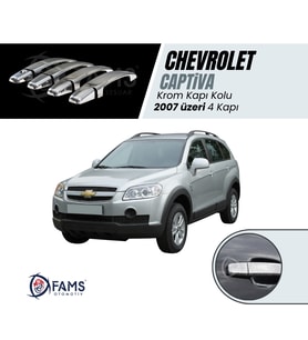 Chevrolet Captiva Krom Kapı Kolu 4 Parça 2007 Üzeri P. ÇELİK