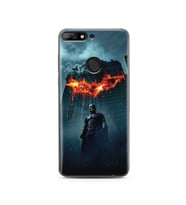 Batman Tasarım Süper Şeffaf Silikon Telefon Kılıfı Huawei Y7 2018