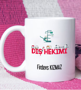 Diş Hekimleri Günü Hediyesi Kişiye Özel Diş Hekimi Kupa Bardak