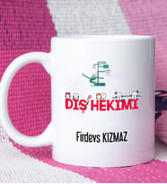 Diş Hekimleri Günü Hediyesi Kişiye Özel Diş Hekimi Kupa Bardak