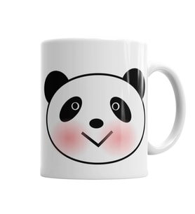 Sevimli Panda Kupa Bardak Porselen