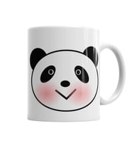 Sevimli Panda Kupa Bardak Porselen