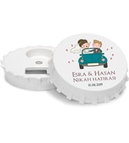 Düğün - Nikah - Kina Özel Tasarim Magnet Açacak  (10 Adet)