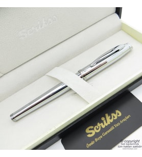 Scrikss 39 Parlak Krom Roller Kalem  Scrikss Kalem  İsme Özel Kalem  Hediyelik Kalem