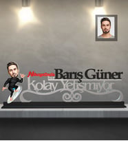 Kişiye Özel Sporcu Karikatürlü Kolay Yetişmiyor Ahşap Biblo Bay-10