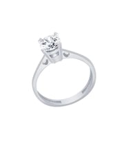 Diamond Line-Gülaylar Altın 14 Ayar Tektaş Yüzük