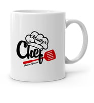 BK Gift Kişiye Özel Chef Beyaz Kupa Bardak  2