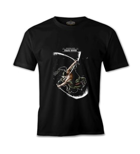 One Piece - Rononoa Hunter Siyah Erkek Tshirt