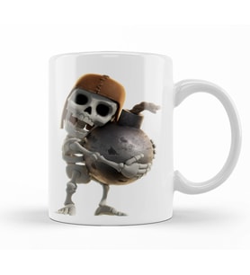 Skeleton Carrying Bomb Clash of Clans Clash Kupa Bardak Porselen