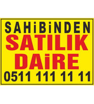 Sahibinden Satılık Daire Afişi