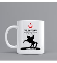19 Mayıs Temalı  Hediye Kupa Bardak Kişiye Özel Hediye W6