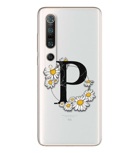 Papatya Harf Tasarım Süper Şeffaf Silikon Telefon Kılıfı Xiomai Mi10-pro P-Harfi
