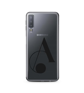 Samsung A7 (2018) Harf Tasarımlı Telefon Kılıfı A-Harfi 