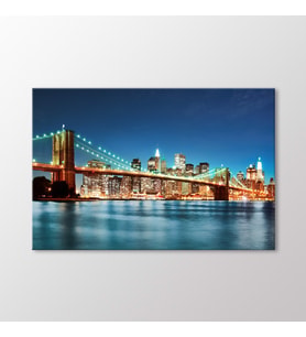 Arty Tablo Brooklyn Köprüsü Tablo (Karışık)