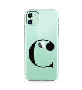 Iphone 11 Harf Tasarımlı Telefon Kılıfı C-Harfi 