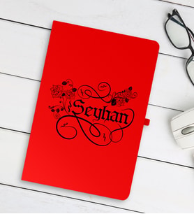 BK Gift Kişiye Özel İsimli Kırmızı Defter - 6