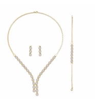14 Ayar Çiçekli Salkımlı Set 25.00 Gram (Sarı)