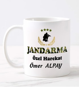 Jandarma Özel Hareket  Kupa (Beyaz)