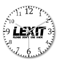 Lexit Duvar Saati Bombeli Gercek Cam