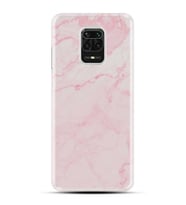Kılıfland Xiaomi Redmi Note 9 Pro Kılıf Silikon Resimli Kapak Pembe Mermer Stok 1294