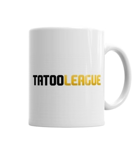 Tatooleague Logo Preto Kupa Bardak Porselen