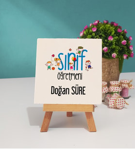 Sınıf Öğretmeni Dekoratif Taş Baskı