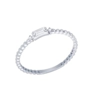 Diamond Line-Gülaylar Altın 14 Ayar Baget taşlı Yüzük