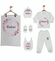 Pia Baby Gl 1904-07 İsme Özel Battaniye Zıbın Set