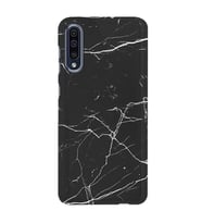 Kılıfland Samsung Galaxy A50 Kılıf Silikon Resimli Kapak Siyah Koyu Mermer Stok 1299