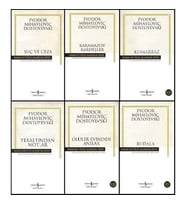 İş Bankası Dostoyevski 6 Kitap Set Hasan Ali Yücel Klasikleri (Suç ve Ceza- Karamazov Kardeşler- Kumarbaz- Yeraltından Notlar- Ölüler Evinden Anılar- Budala