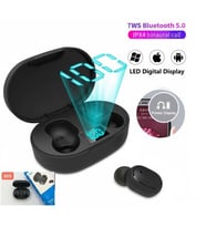 E6S Earbuds Bluetooth 5.0 Kulaklık Çift Mikrofonlu Hd Ses Kalitesi Digital Göstergeli (Siyah)